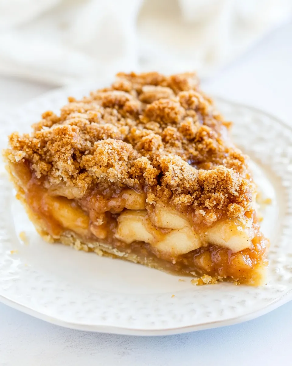 Sugar Cookie Apple Crumble Cheesecake Pie