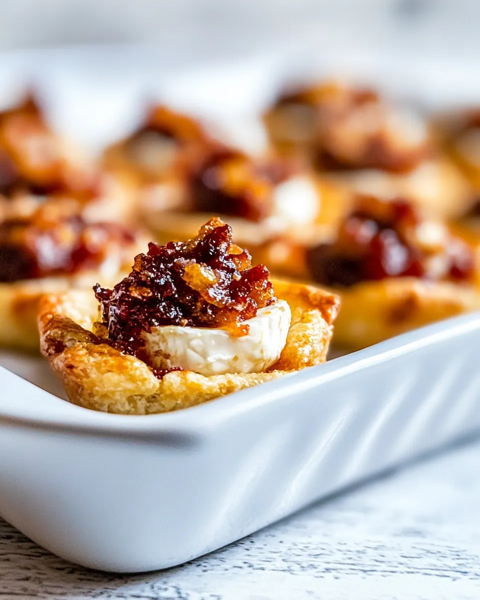 Sugar Plum Baked Brie Bites