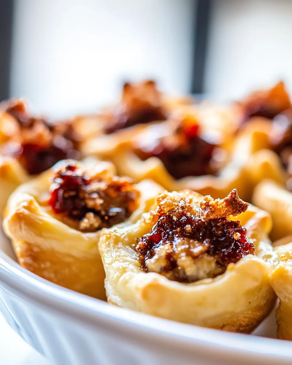 Sugar Plum Baked Brie Bites