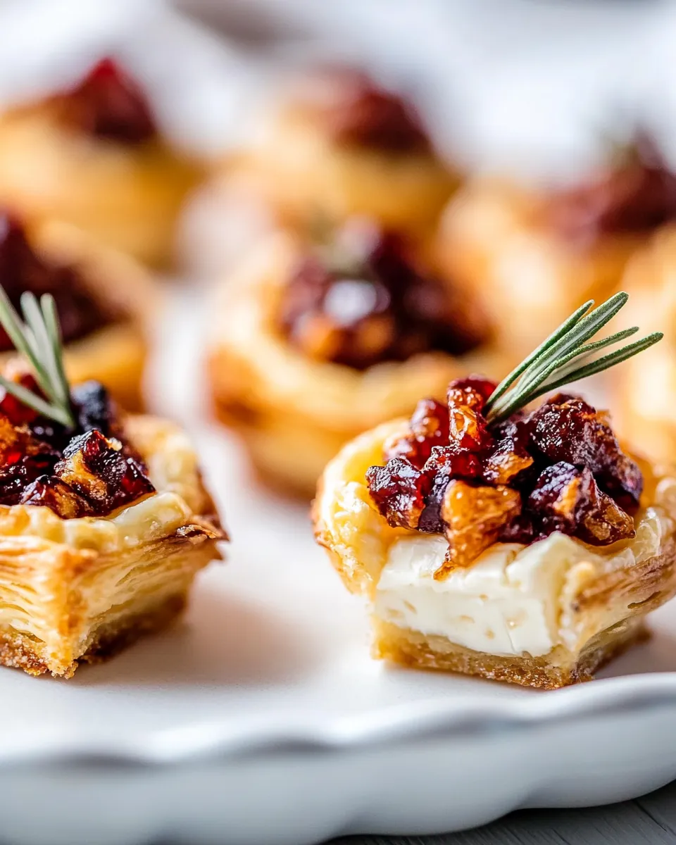Sugar Plum Baked Brie Bites