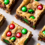 Super Easy Holiday M&M Blondies