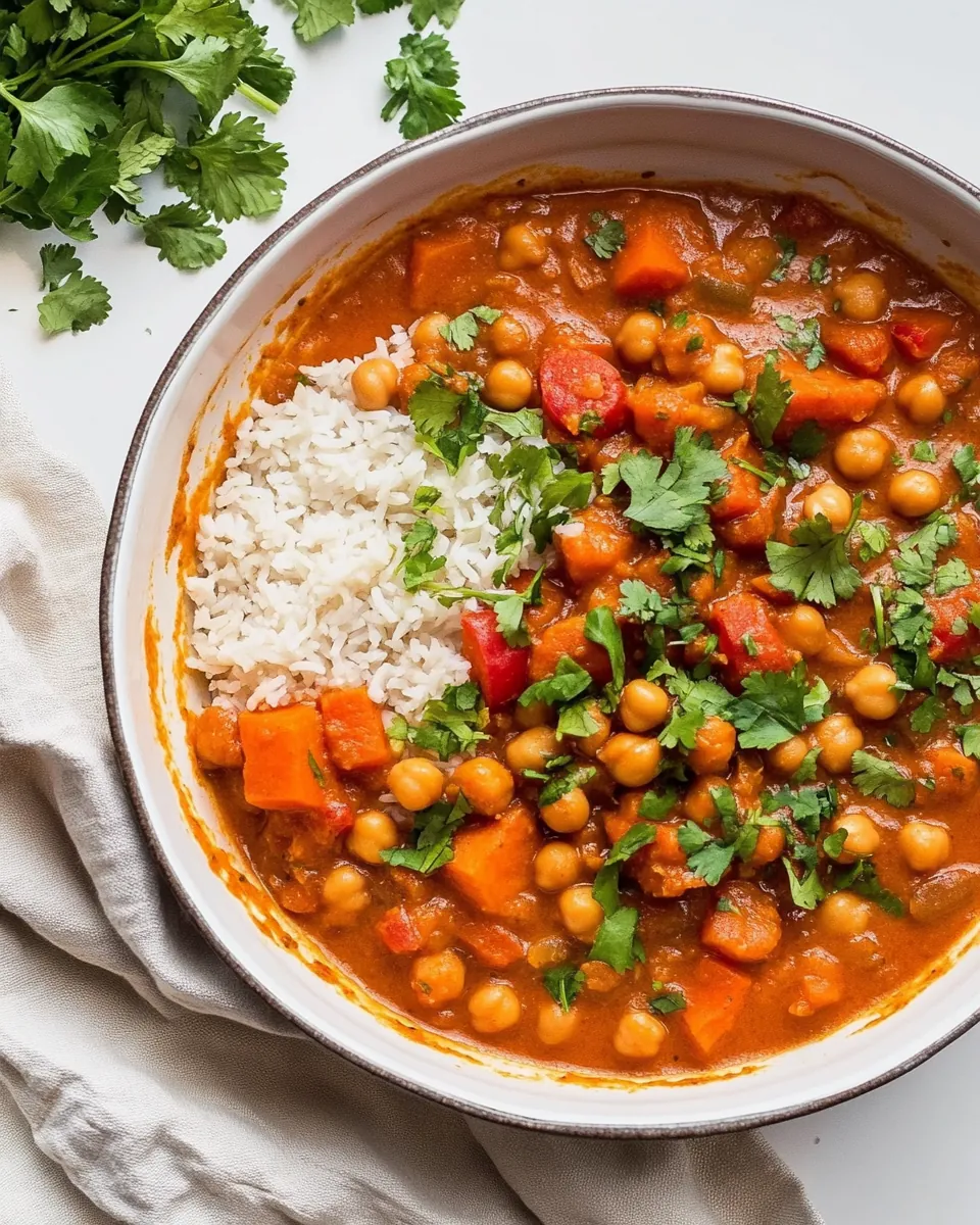 Sweet Potato Chickpea Curry