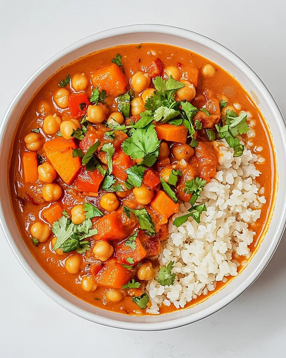 Sweet Potato Chickpea Curry