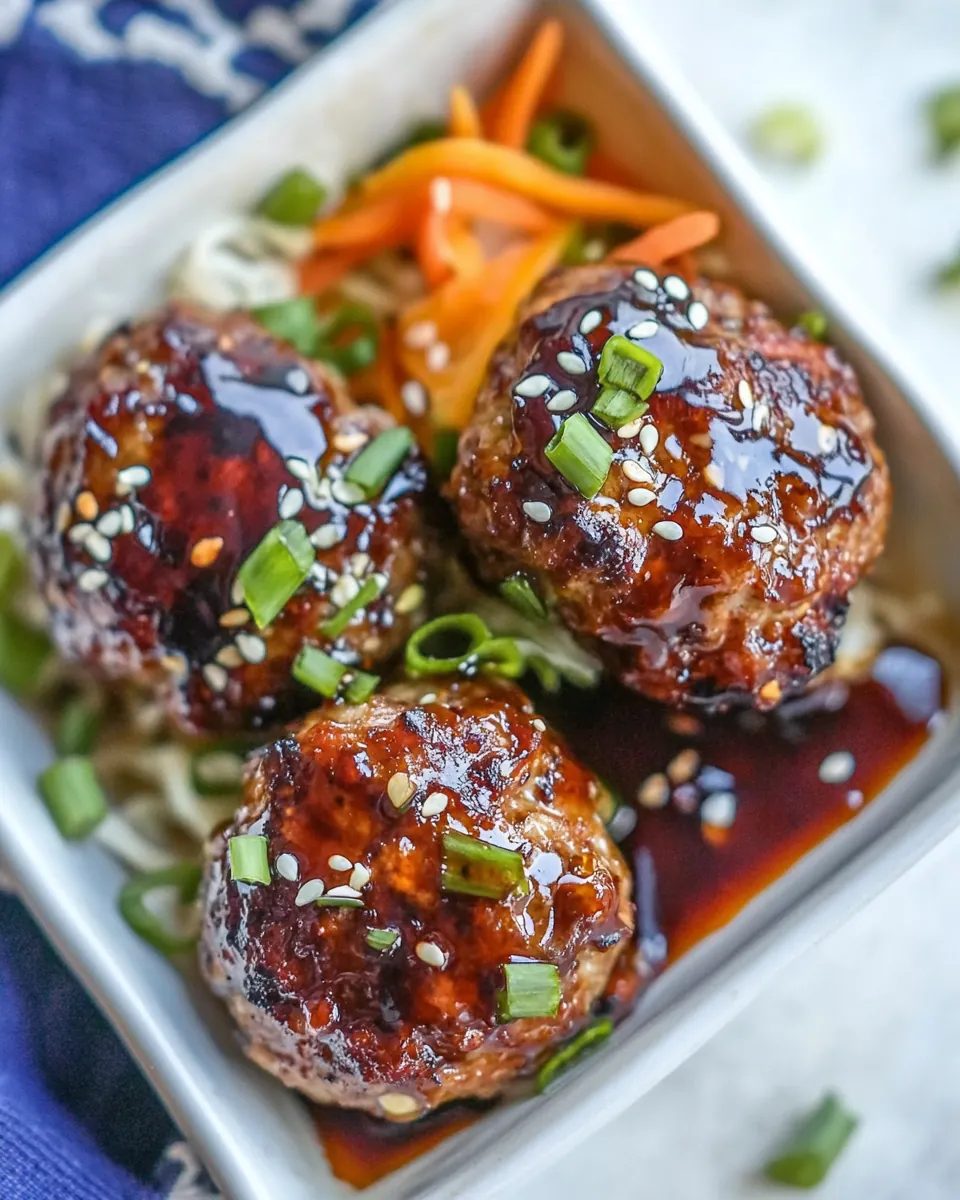 Teriyaki Turkey Meatballs