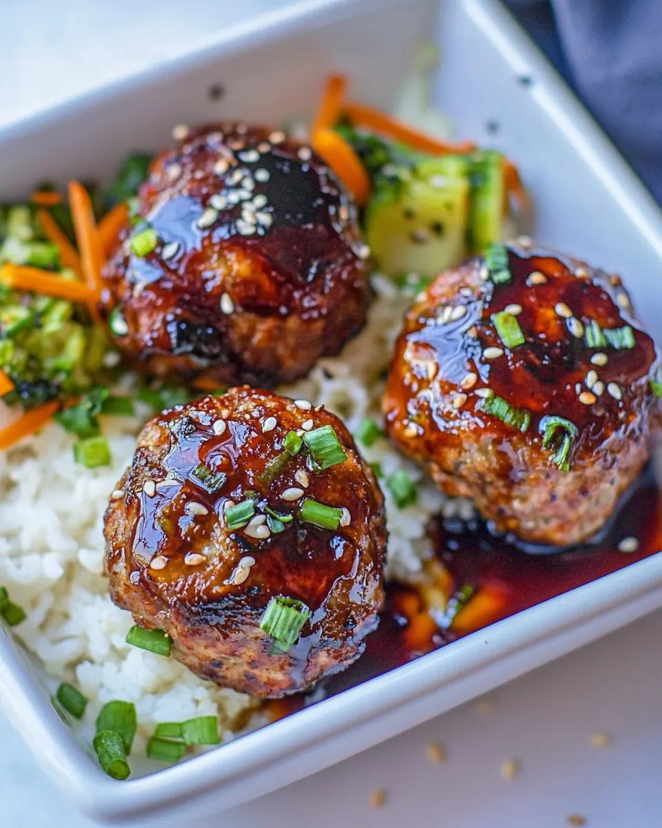 Teriyaki Turkey Meatballs