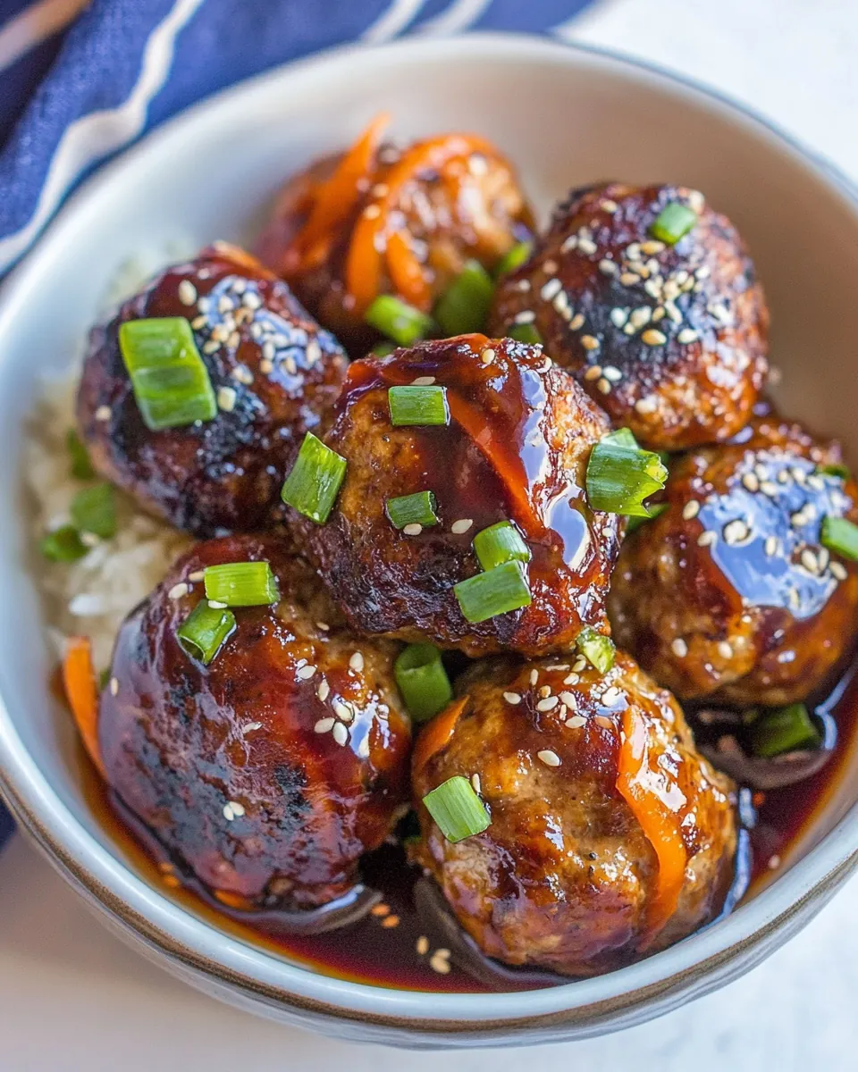 Teriyaki Turkey Meatballs