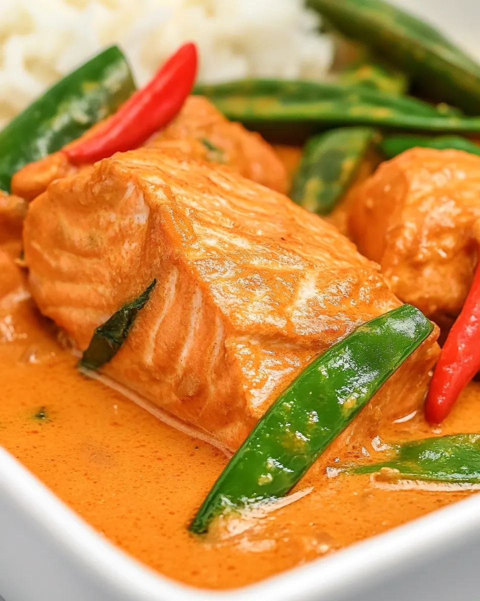 Thai Coconut Red Curry Salmon