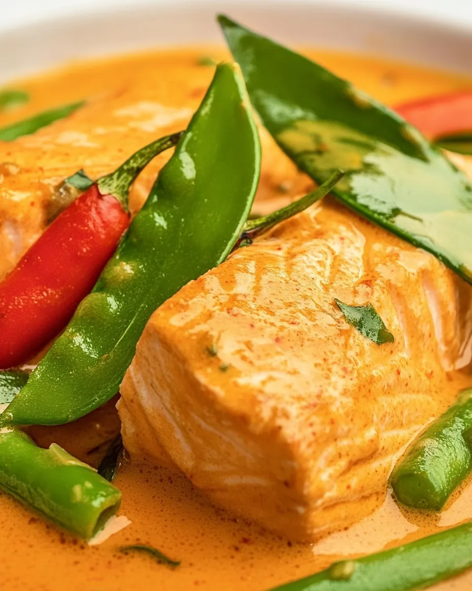 Thai Coconut Red Curry Salmon