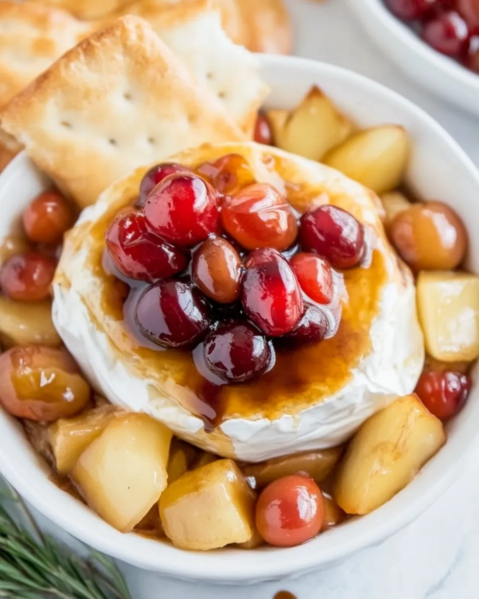 Baked Brie with Balsamic Cherries