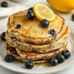 Fluffiest Lemon Blueberry Poppy Seed Pancakes