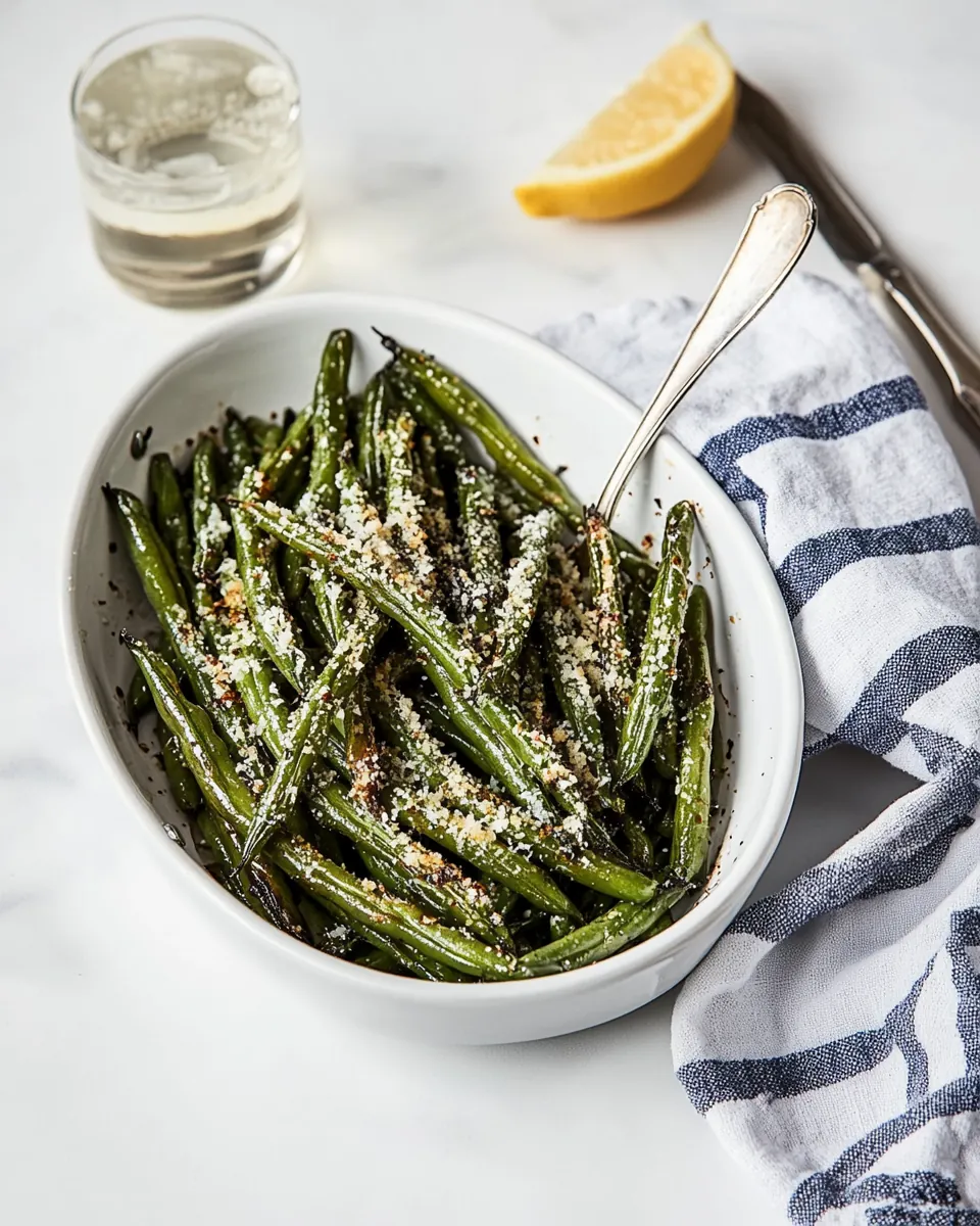 Air Fryer Roasted Green Beans