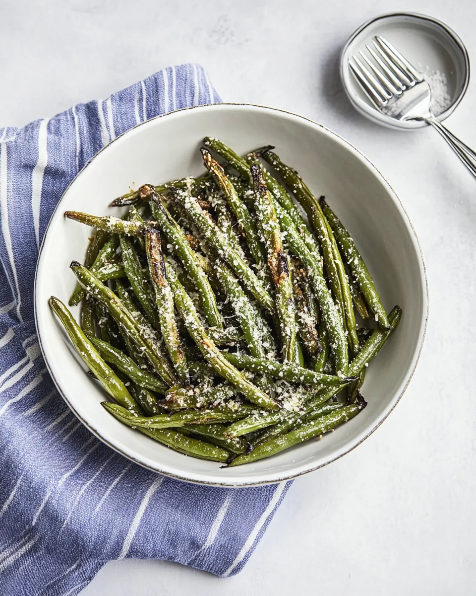 Air Fryer Roasted Green Beans