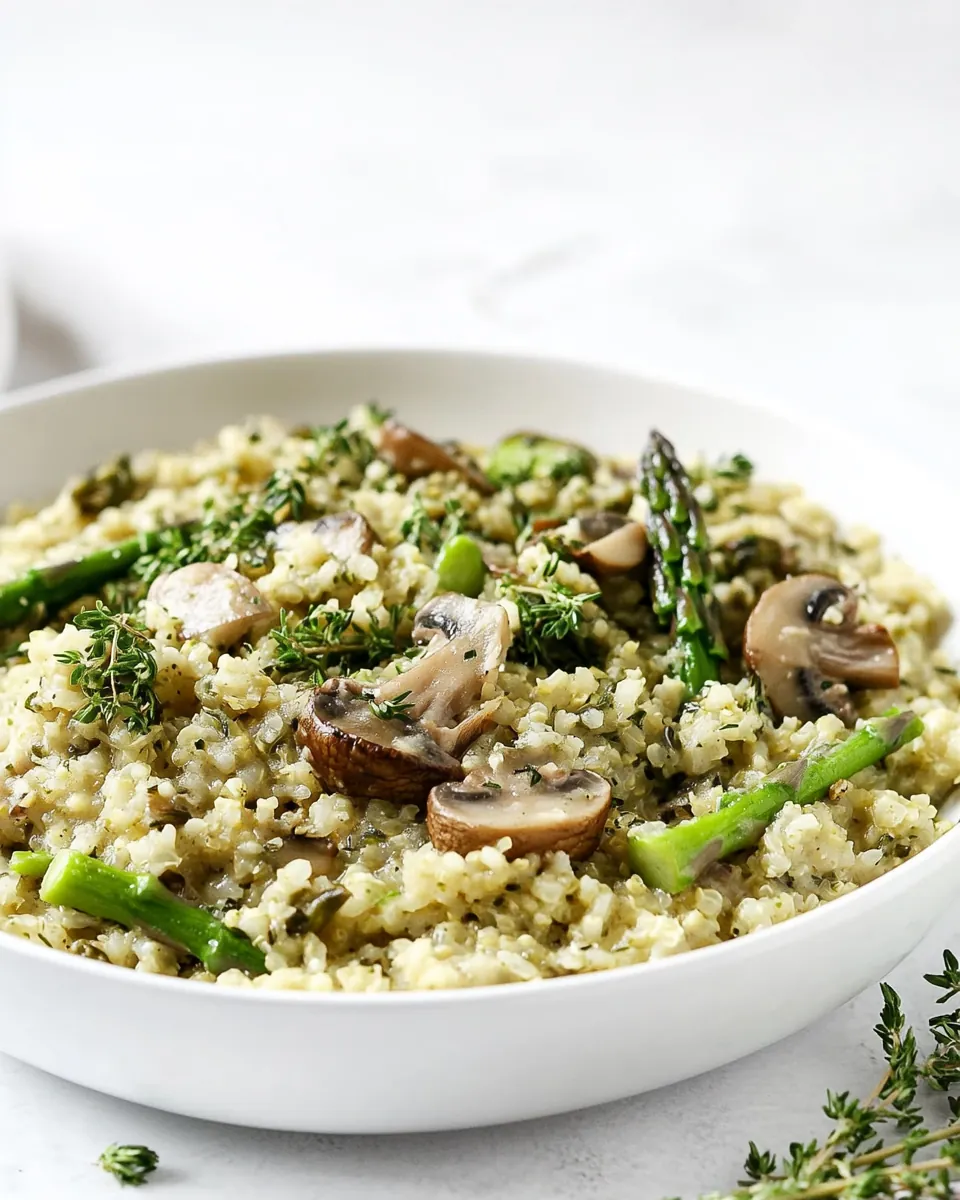Vegan Cauliflower Rice Risotto