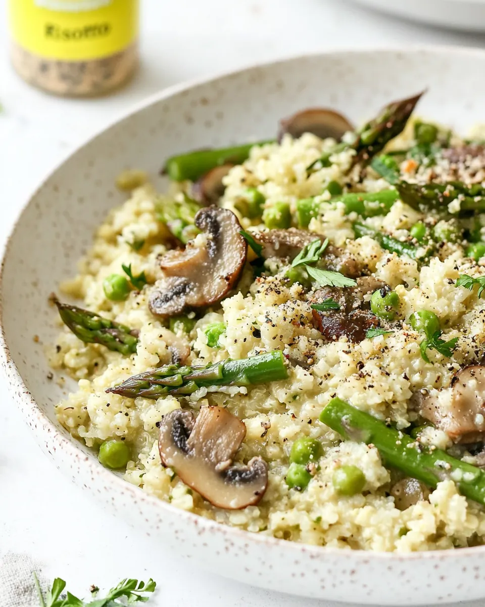 Vegan Cauliflower Rice Risotto
