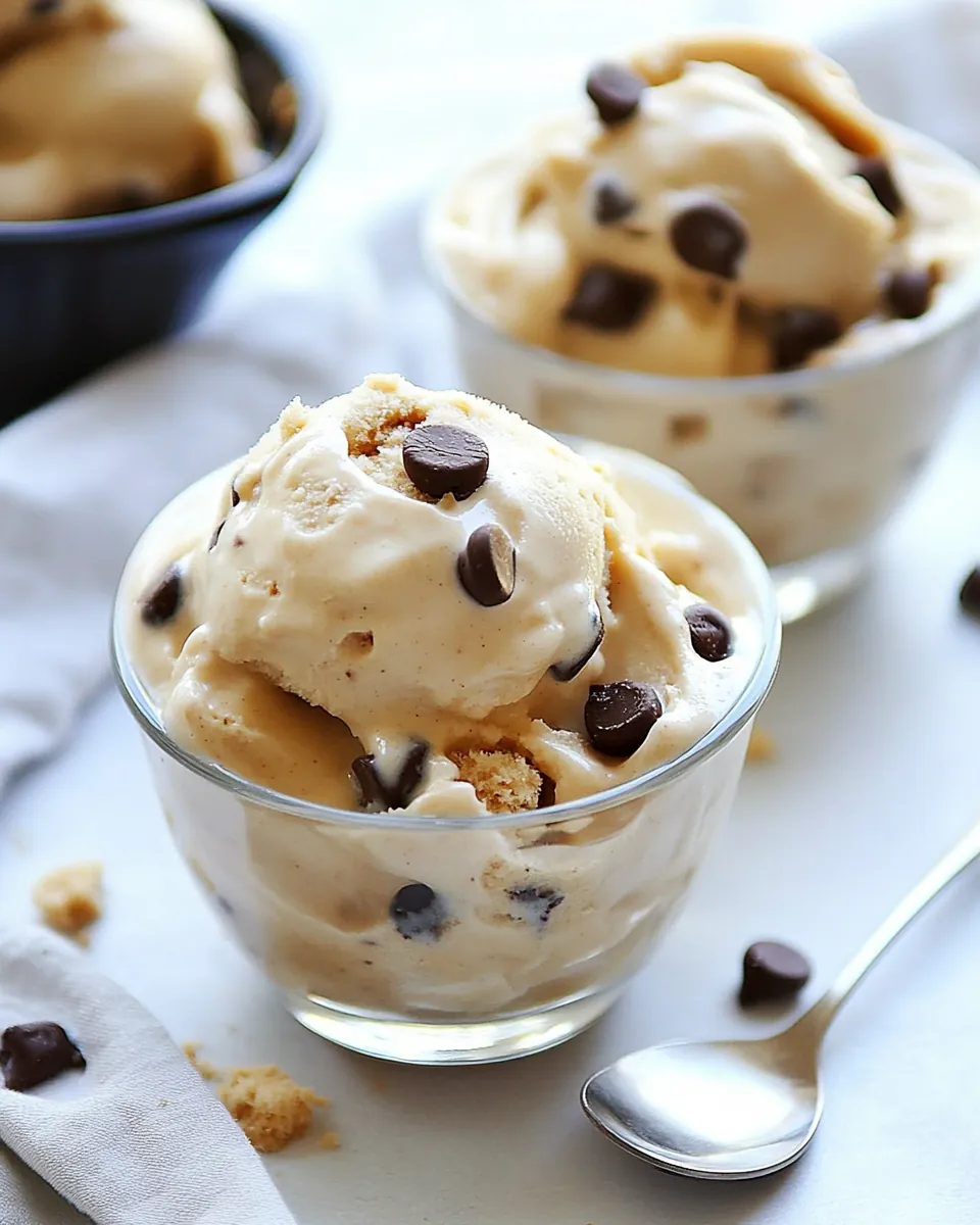 Vegan Cookie Dough Ice Cream