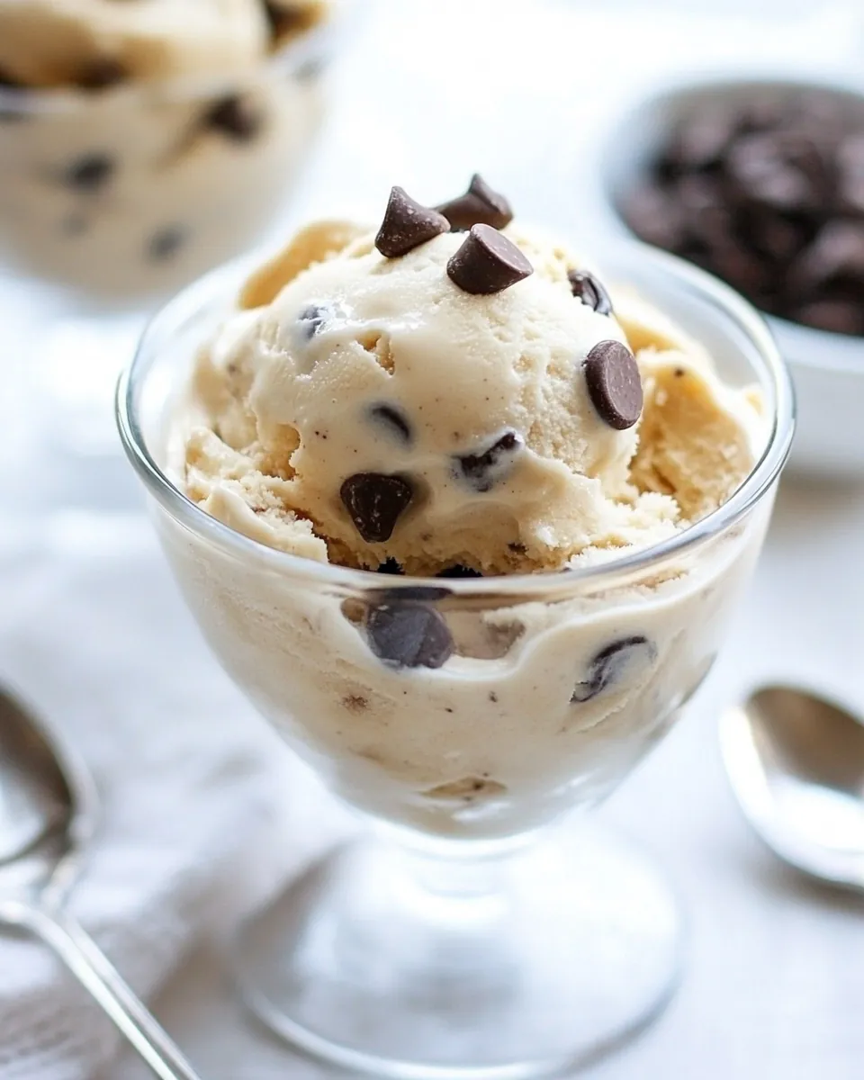 Vegan Cookie Dough Ice Cream