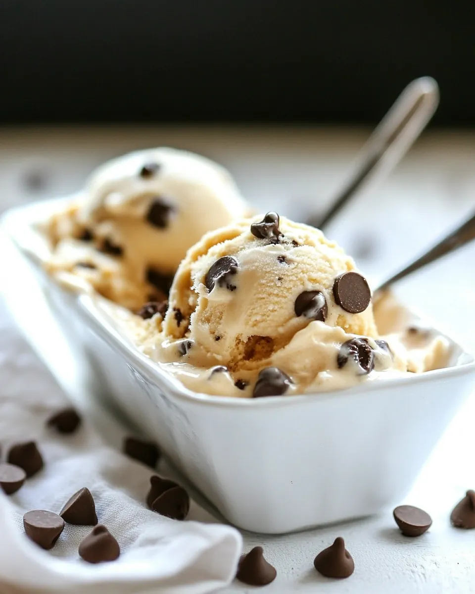 Vegan Cookie Dough Ice Cream