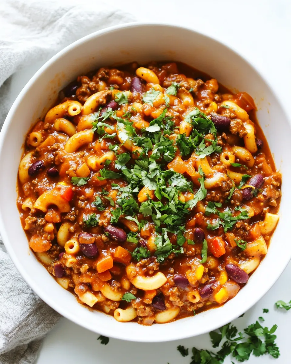 Vegetarian Chili Mac