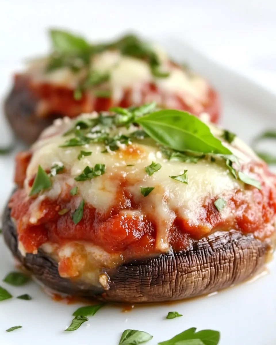 Veggie Lasagna Stuffed Portobello Mushrooms
