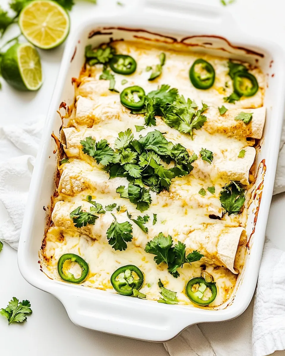 White Chicken Enchiladas