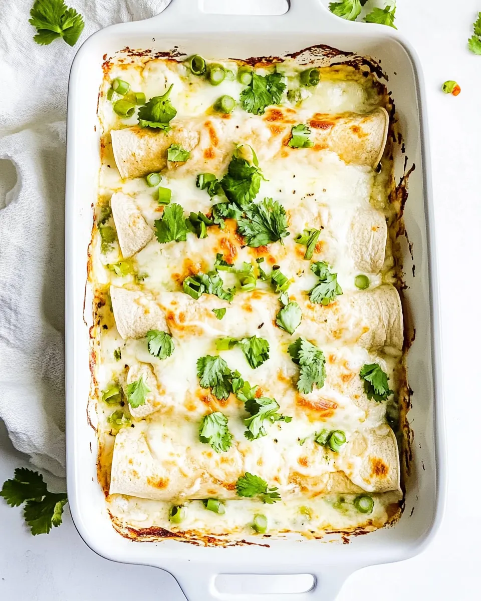White Chicken Enchiladas