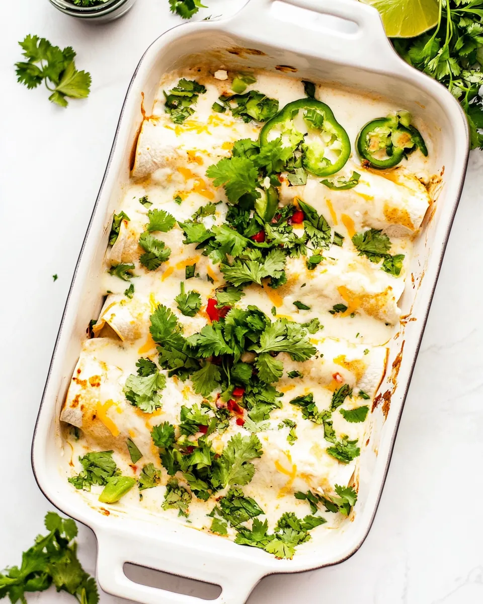 White Chicken Enchiladas