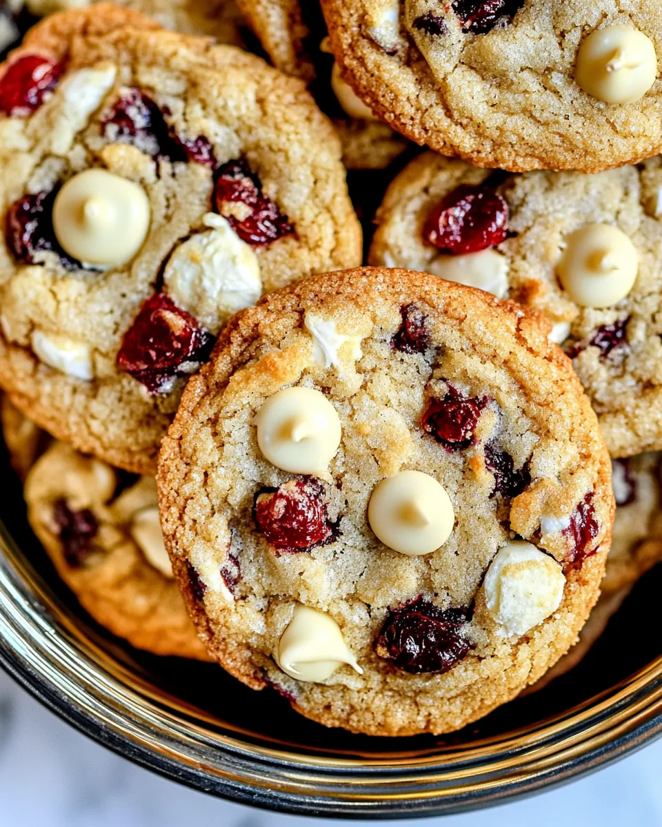 White Chocolate Cranberry Cookies