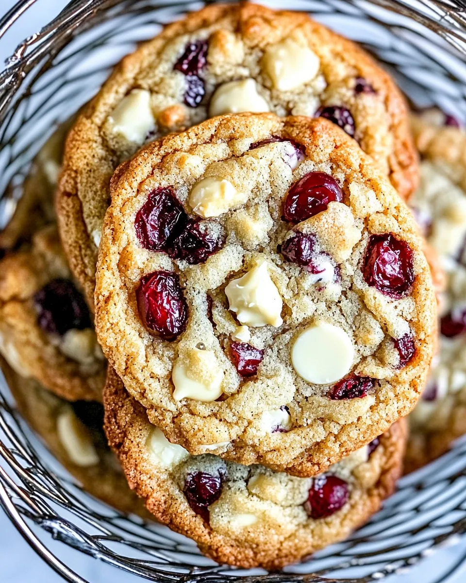 White Chocolate Cranberry Cookies