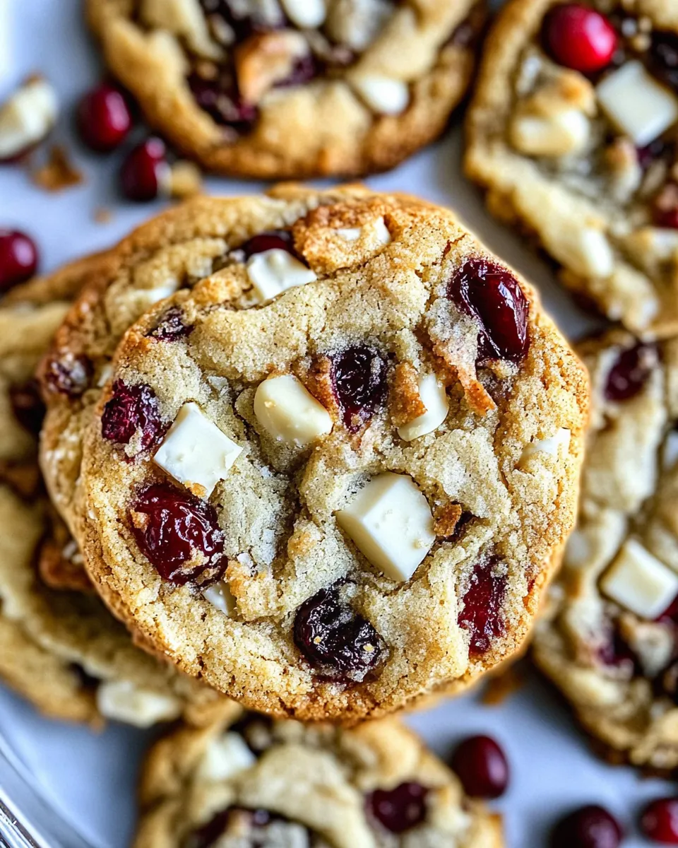 White Chocolate Cranberry Cookies