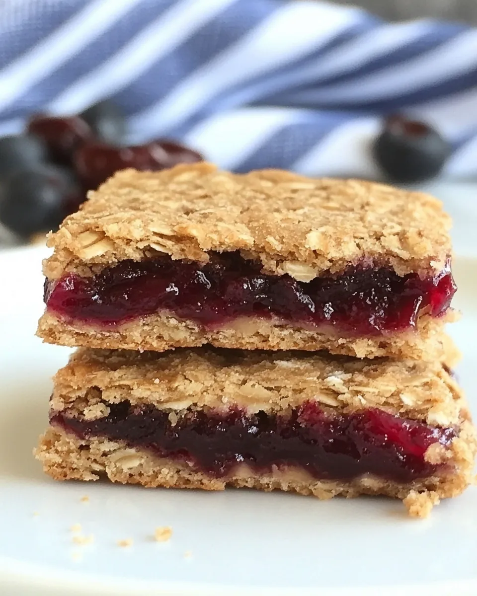 Whole Grain Jam Squares