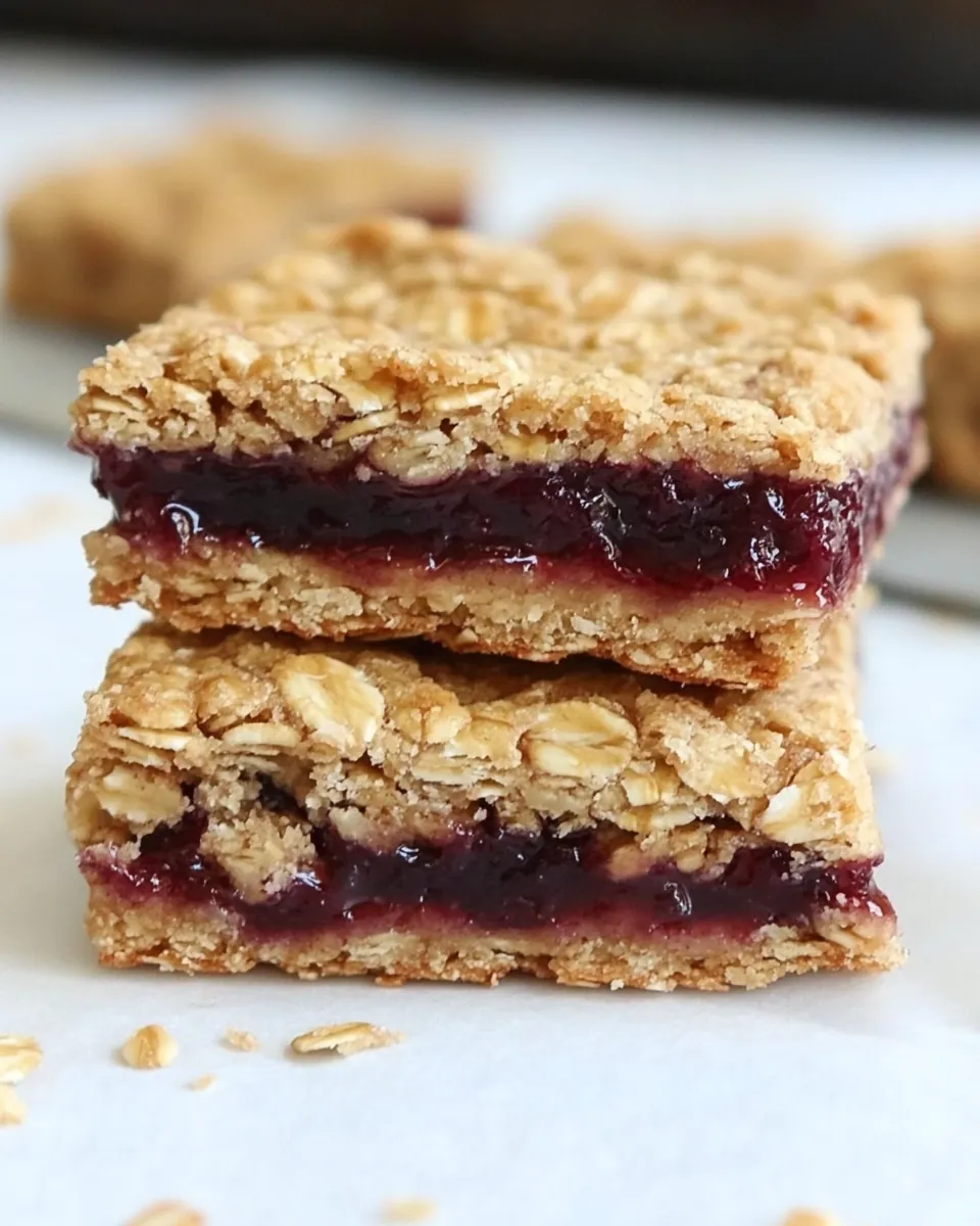 Whole Grain Jam Squares