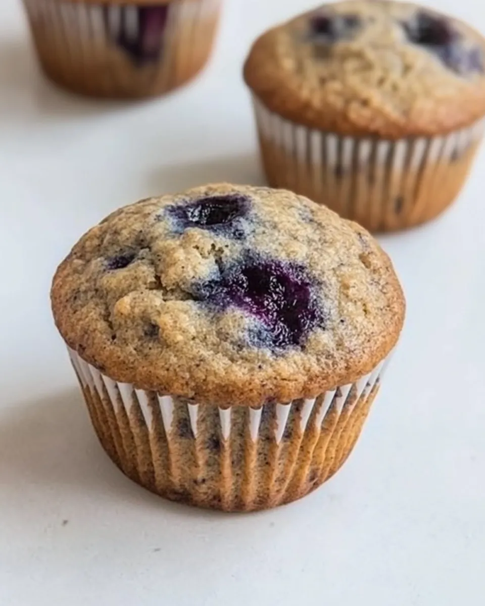 Whole Wheat Blueberry Muffins