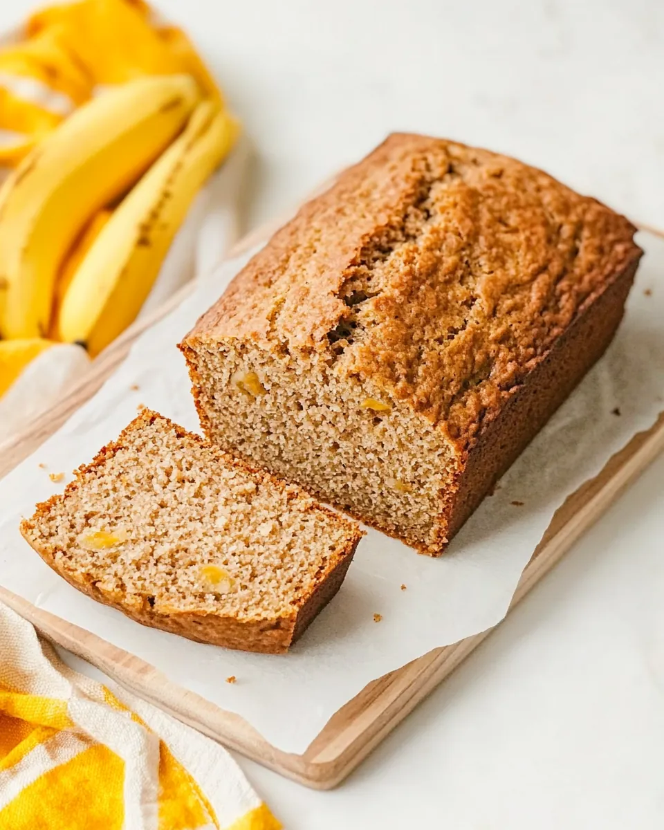 Whole Wheat Healthy Banana Bread