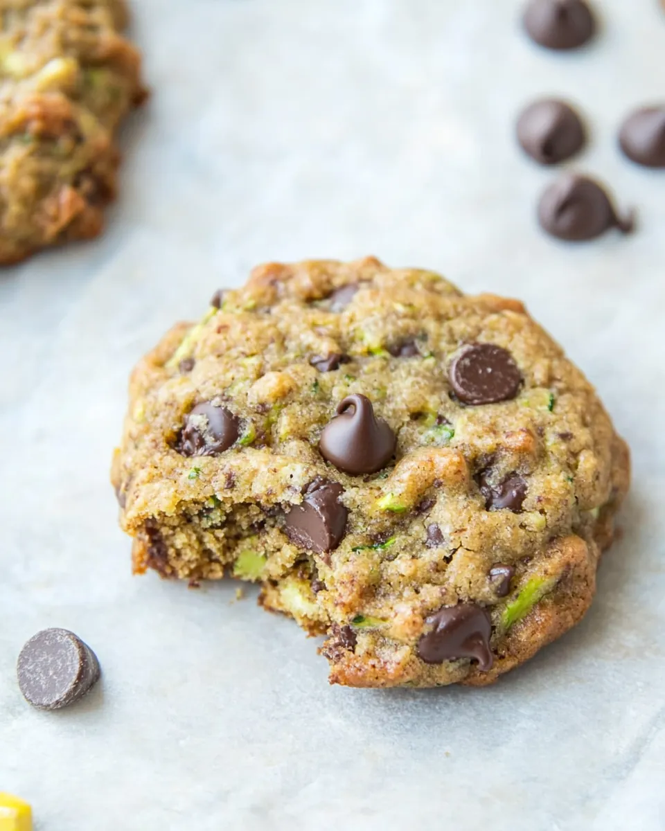 Zucchini Chocolate Chip Cookies