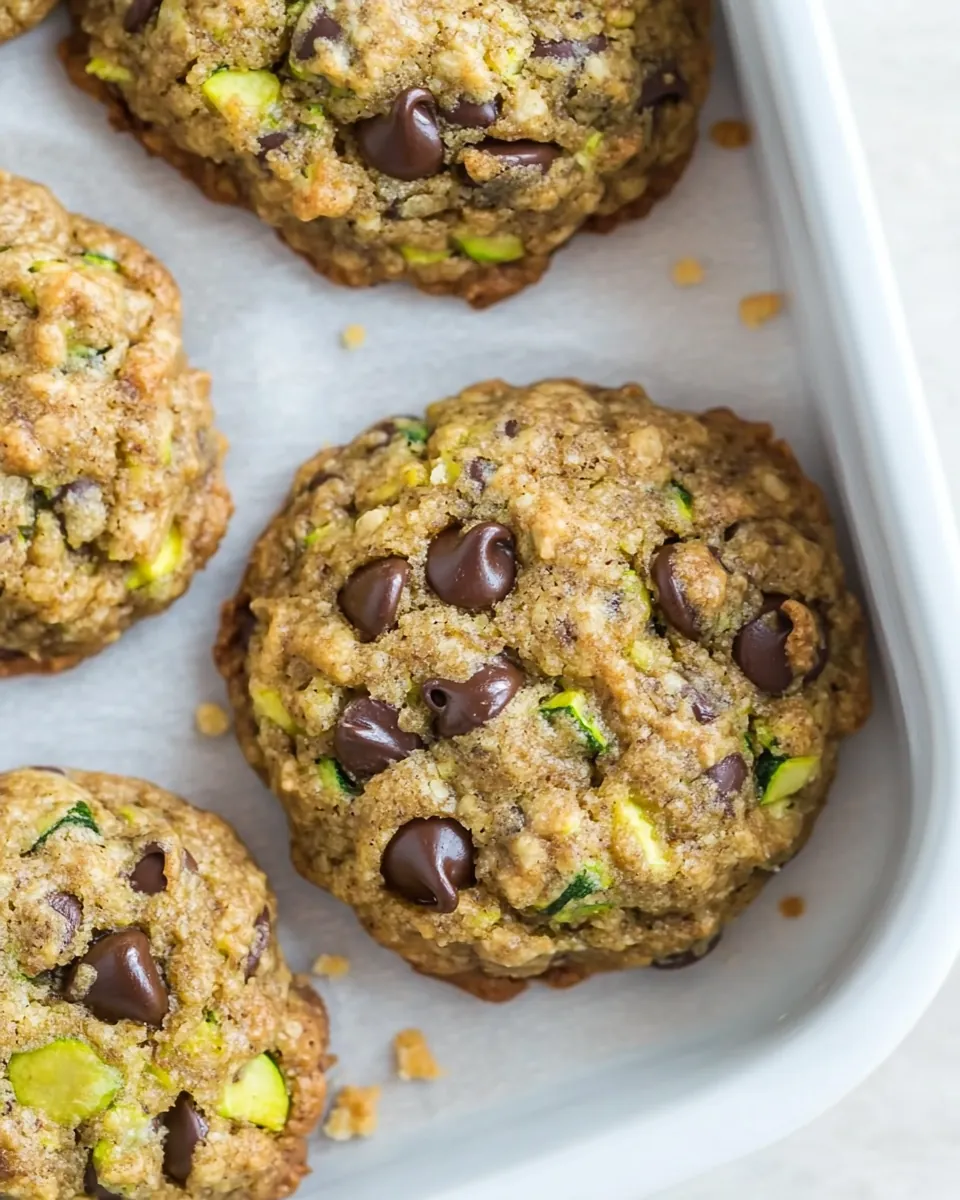 Zucchini Chocolate Chip Cookies