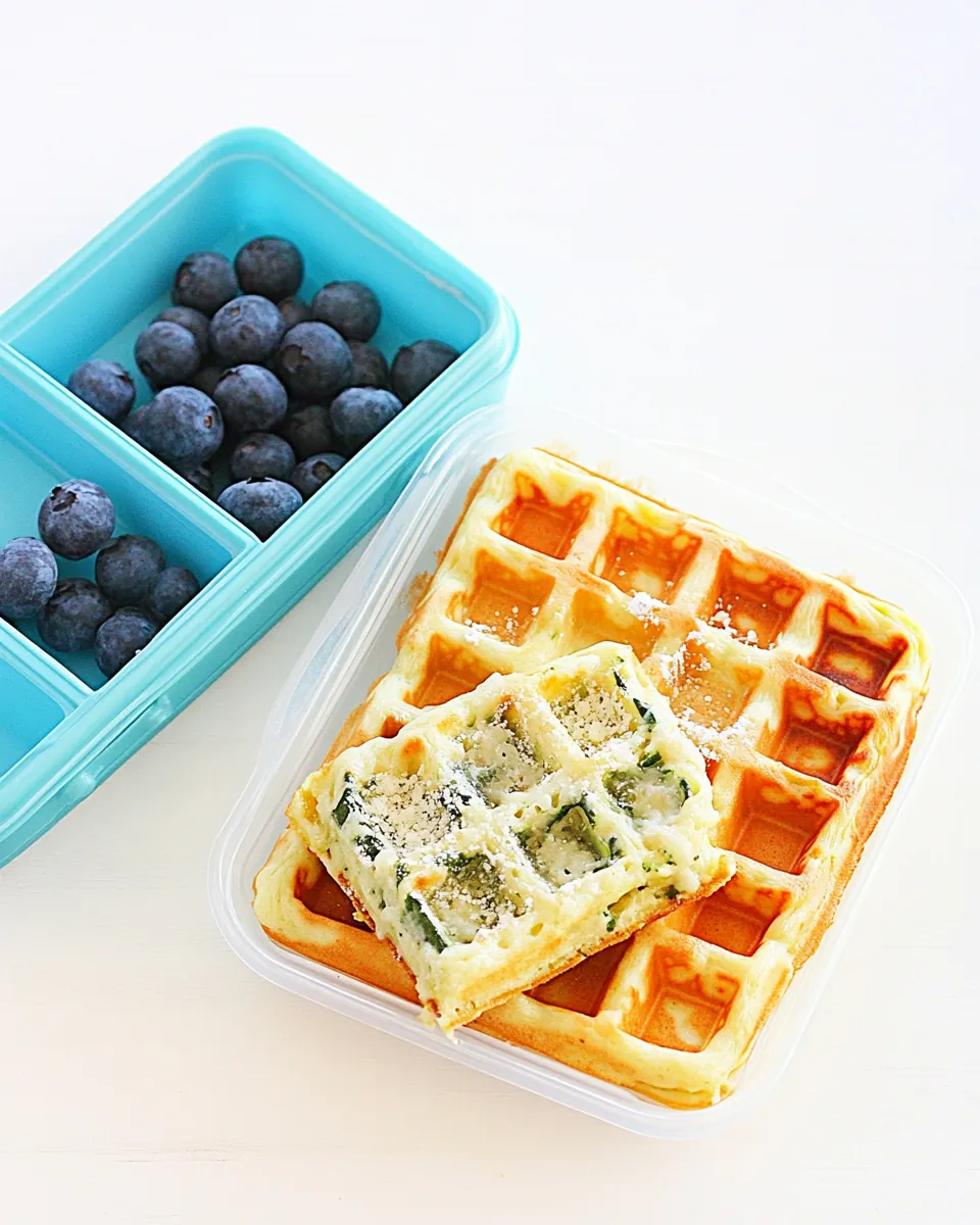 Zucchini Parmesan Waffles