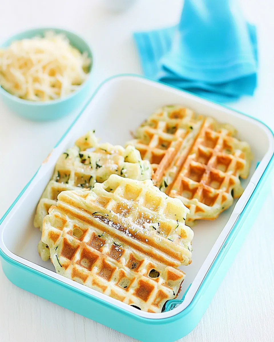 Zucchini Parmesan Waffles