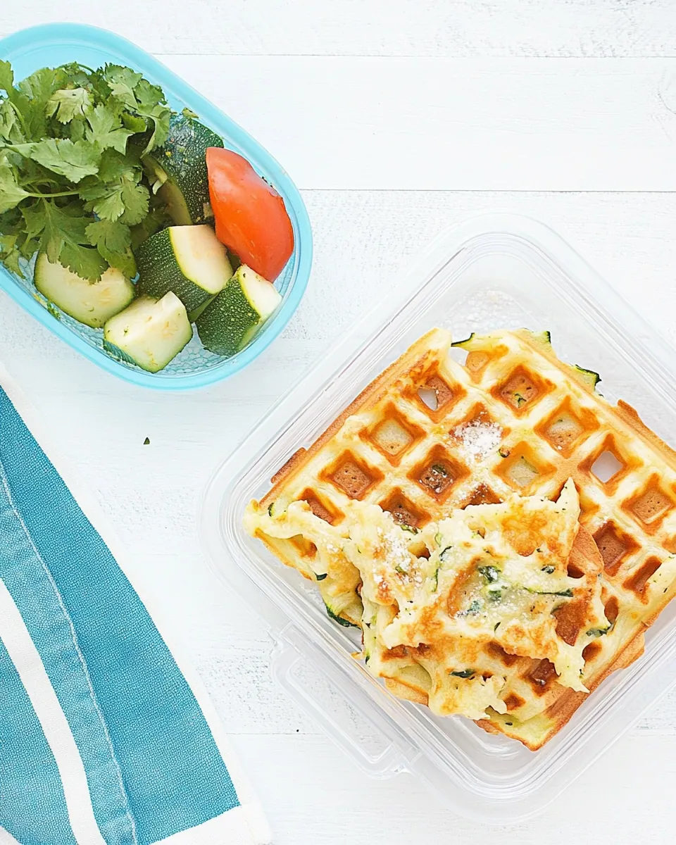 Zucchini Parmesan Waffles