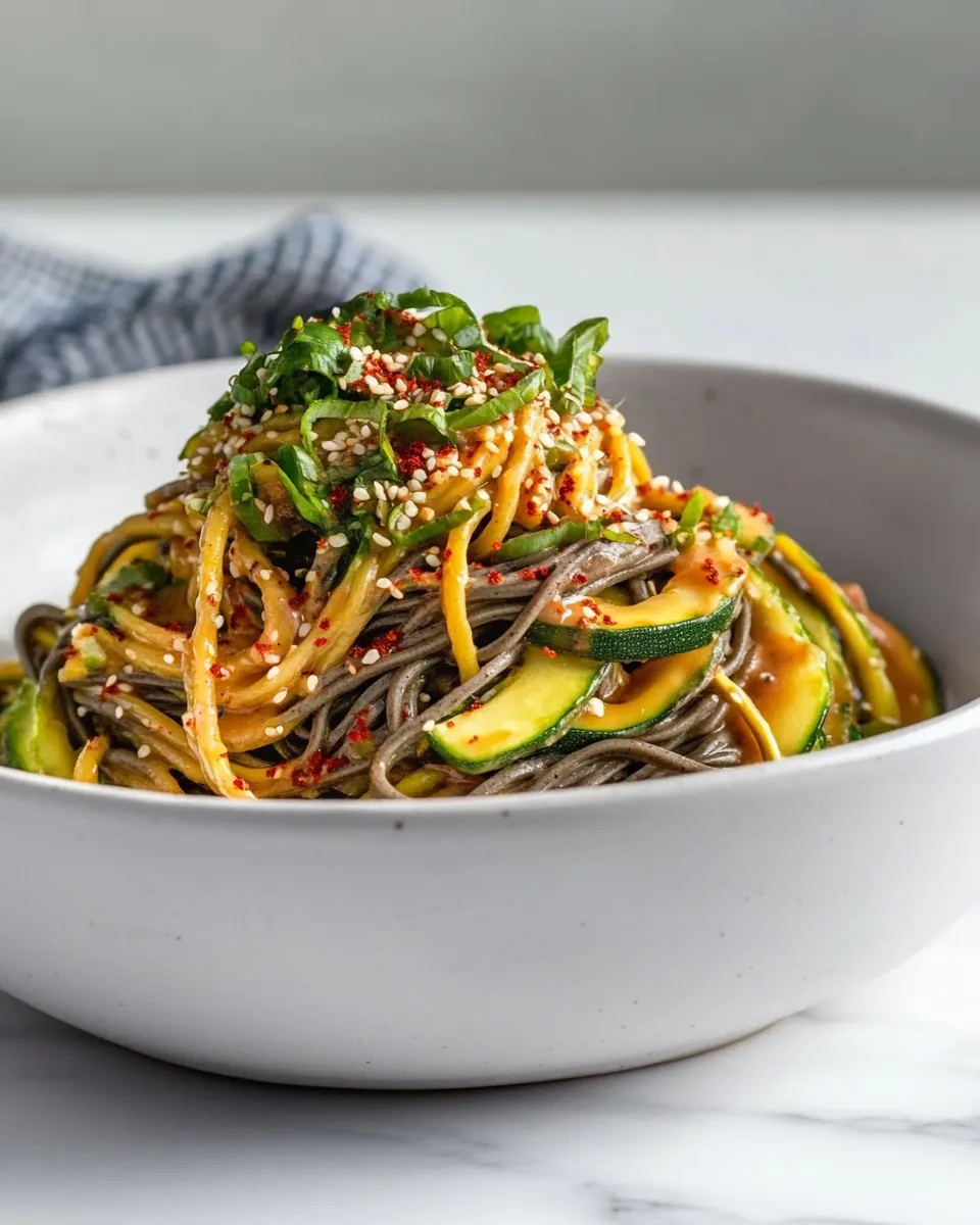 Zucchini Soba Bowl