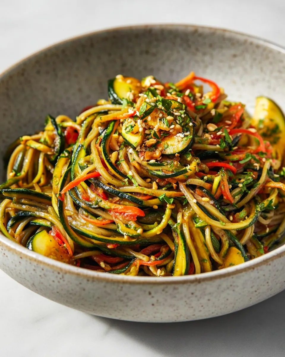 Zucchini Soba Bowl